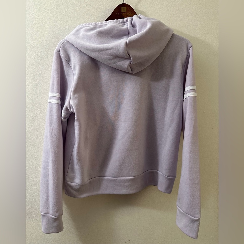 AEROPOSTALE Soft Light Purple Pullover Hoodie Sweatshirt SIZE MEDIUM 6 8 Stripes - Picture 2 of 4